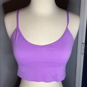 Forever 21 purple cropped tank